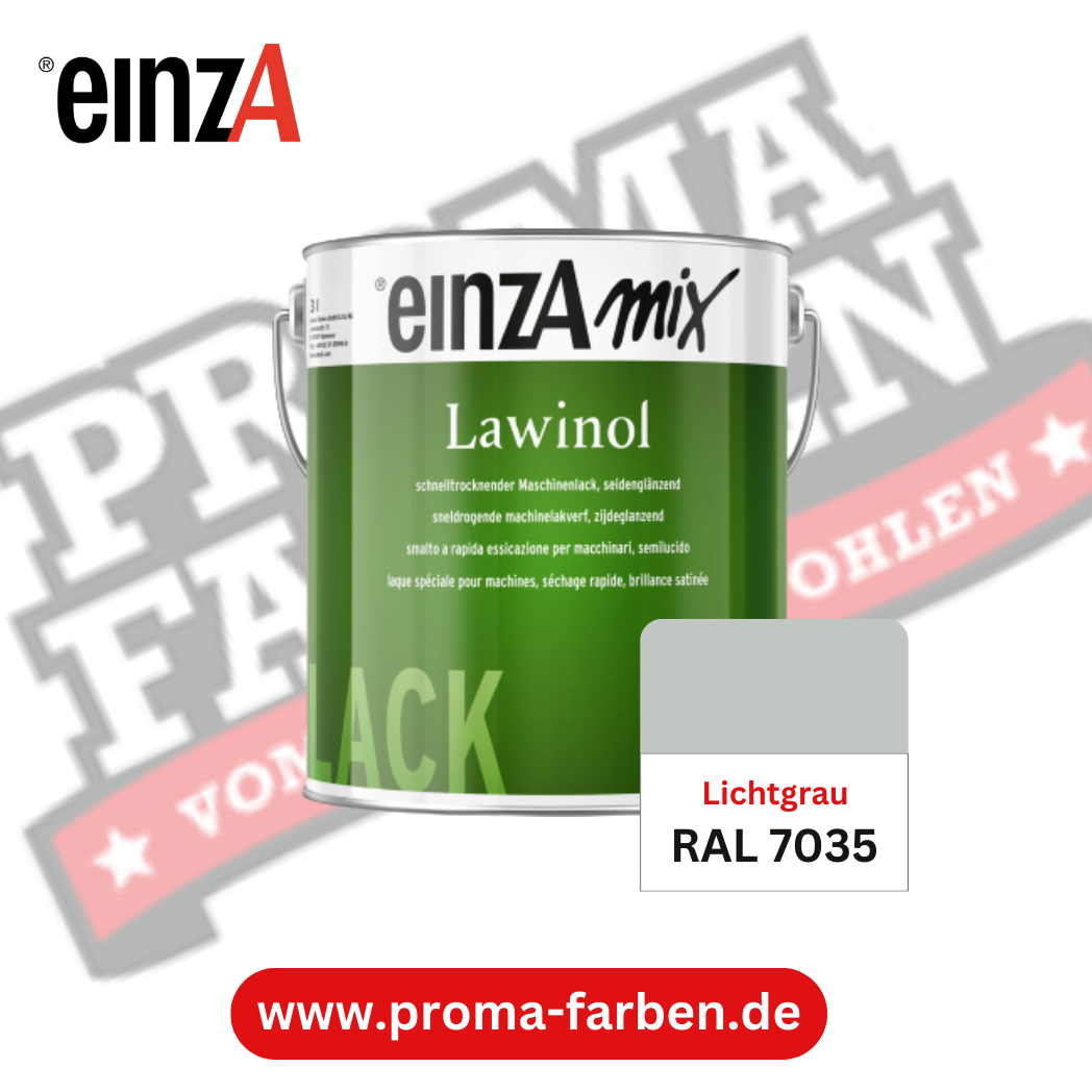 EinzA mix Lawinol Maschinenlack RAL 7035 Lichtgrau