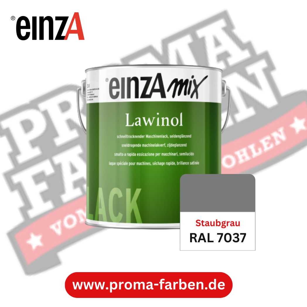 EinzA mix Lawinol Maschinenlack RAL 7037 Staubgrau