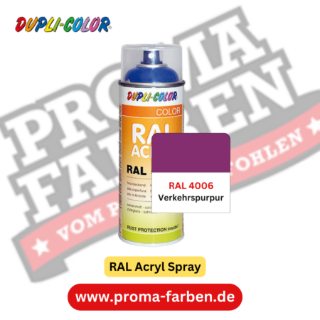Dupli-Color RAL Acryl Spray RAL 4006 Verkehrspurpur