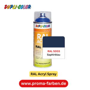 Dupli-Color RAL Acryl Spray RAL 5003 Saphirblau – Bild 2