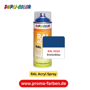 Dupli-Color RAL Acryl Spray RAL 5010 Enzianblau – Bild 2