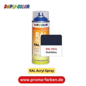 Dupli-Color RAL Acryl Spray RAL 5011 Stahlblau – Bild 2