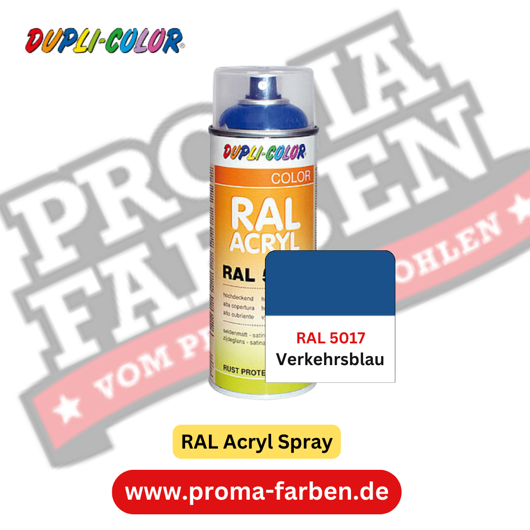 Dupli-Color RAL Acryl Spray RAL 5017 Verkehrsblau Dupli-Color RAL Acryl Spray RAL 5017 Verkehrsblau