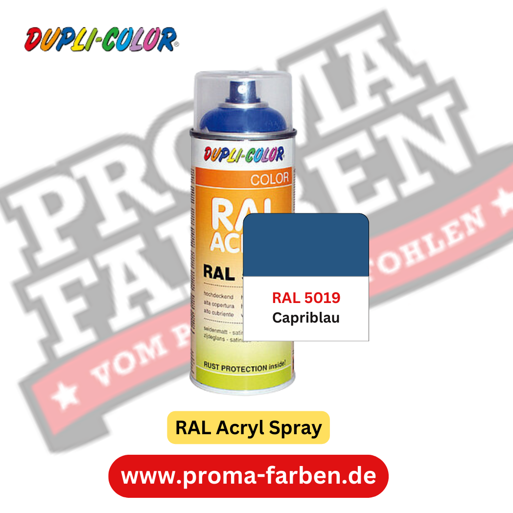 Dupli-Color RAL Acryl Spray RAL 5019 Capriblau Dupli-Color RAL Acryl Spray RAL 5019 Capriblau