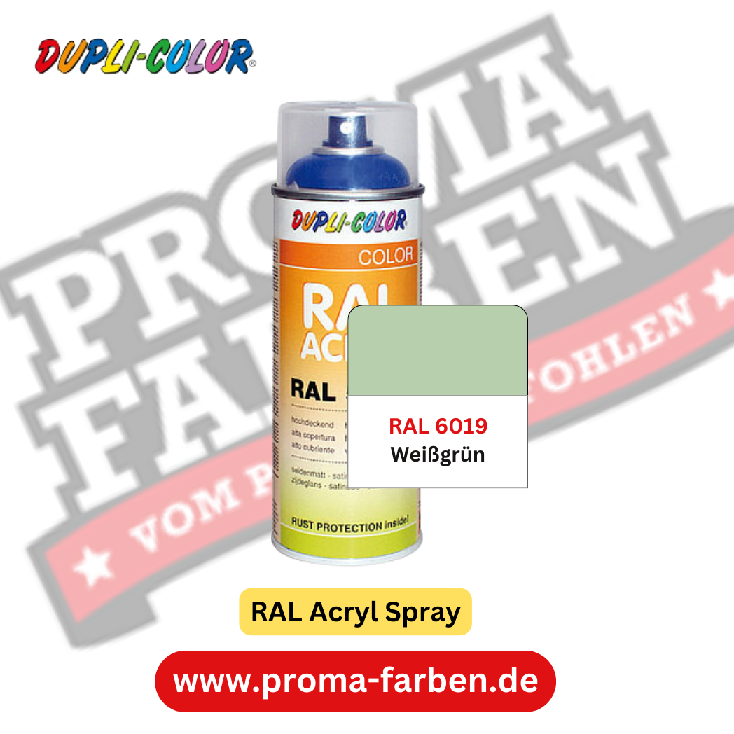 Dupli-Color RAL Acryl Spray RAL 6019 Weißgrün Dupli-Color RAL Acryl Spray RAL 6019 Weißgrün