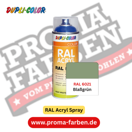 Dupli-Color RAL Acryl Spray RAL 6021 Blaßgrün online bestellen bei ProMa Farben