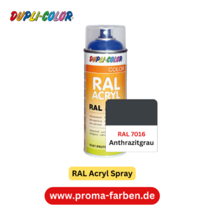 Dupli-Color RAL Acryl Spray RAL 7016 Anthrazitgrau seidenmatt – Bild 2