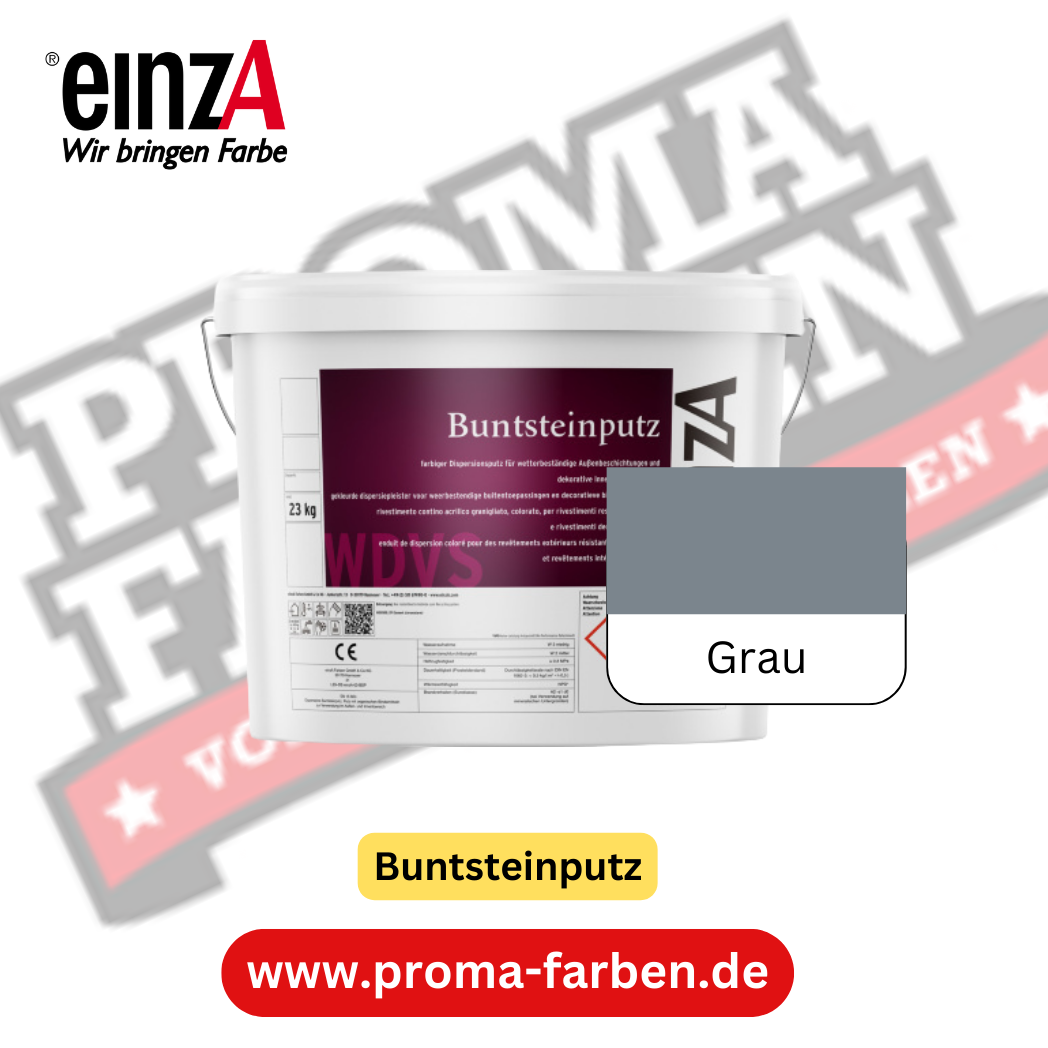 einzA Buntsteinputz Grau