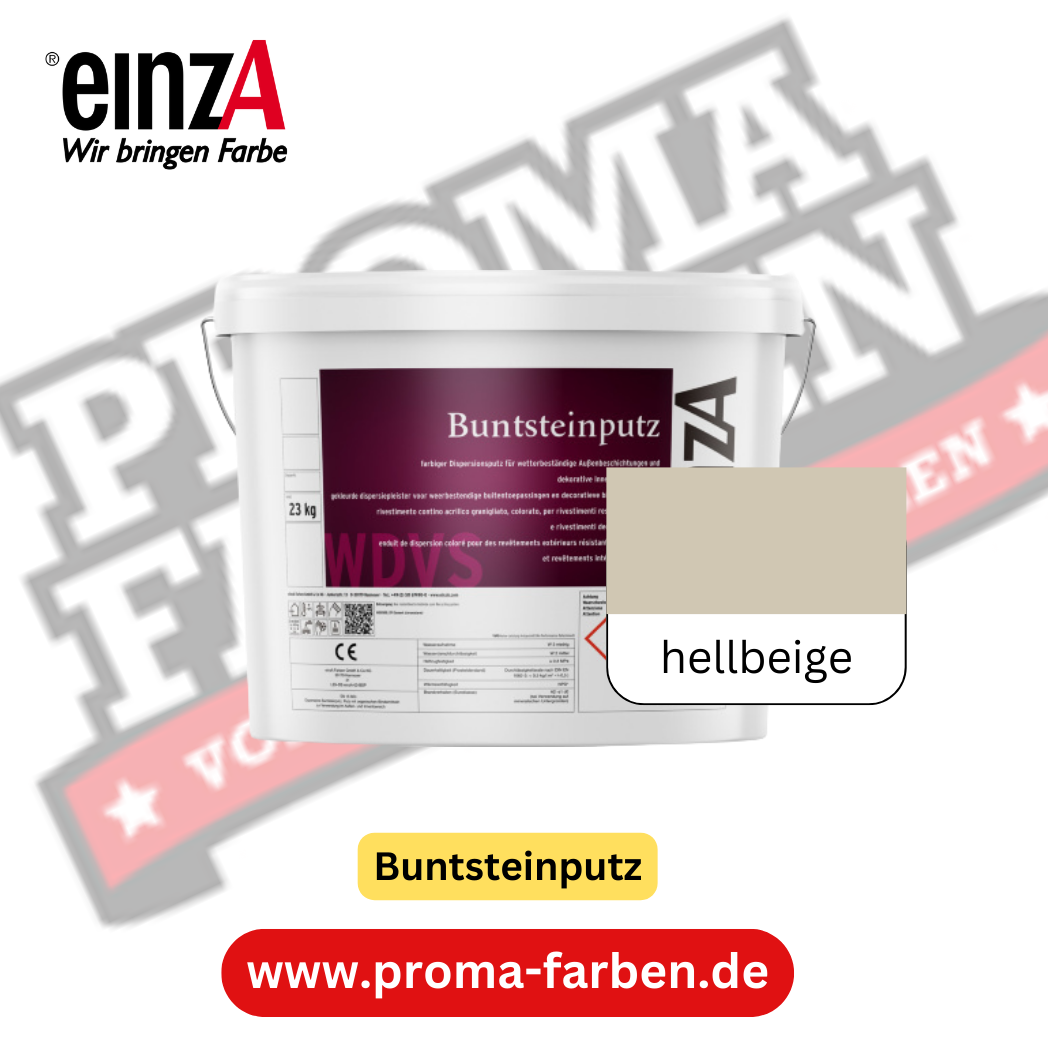 einzA Buntsteinputz hellbeige