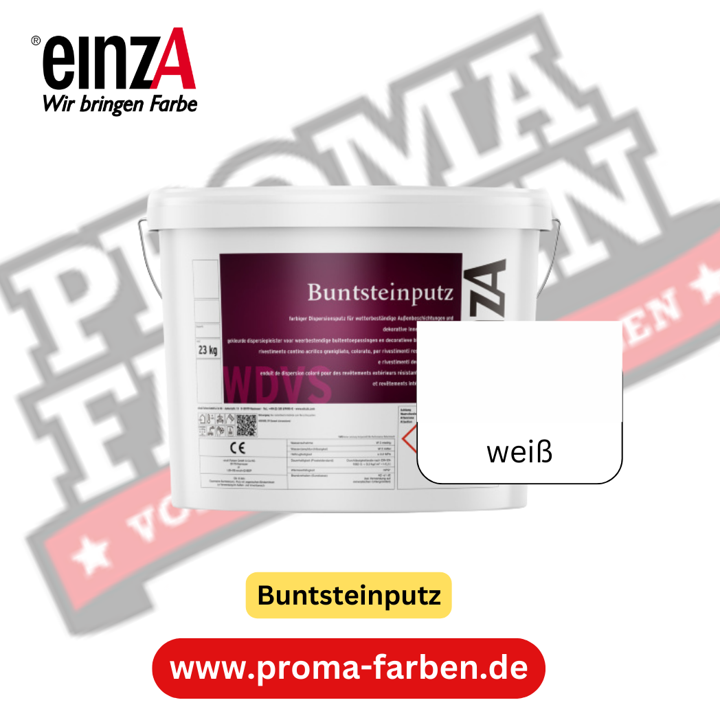 einzA Buntsteinputz weiß