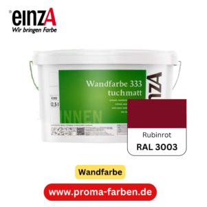 einzA Wandfarbe 333 RAL 3003 Rubinrot – Bild 4