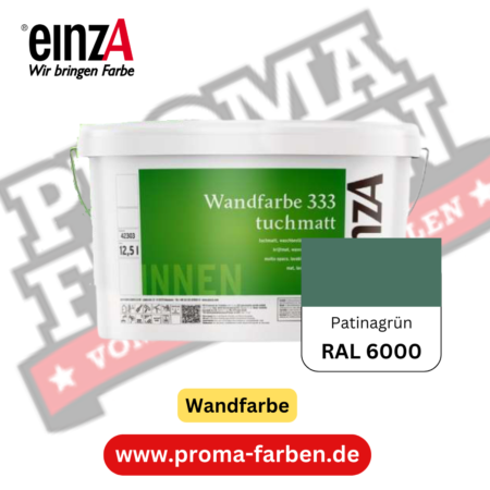 einzA Wandfarbe 333 RAL 6000 Patinagrün online bestellen bei ProMa Farben