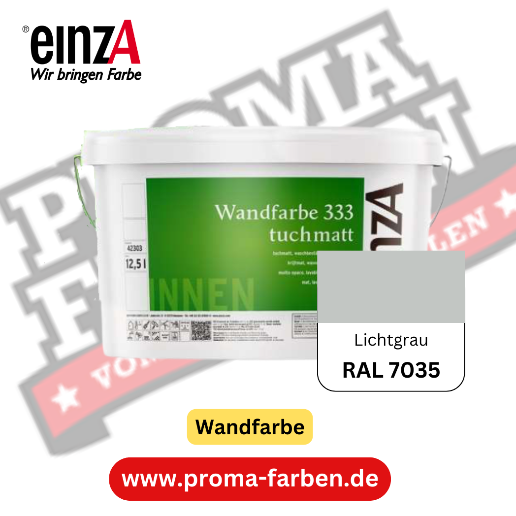 einzA Wandfarbe 333 RAL 7035 Lichtgrau einzA Wandfarbe 333 RAL 7035 Lichtgrau