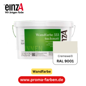 einzA Wandfarbe 333 RAL 9001 Cremeweiß – Bild 4