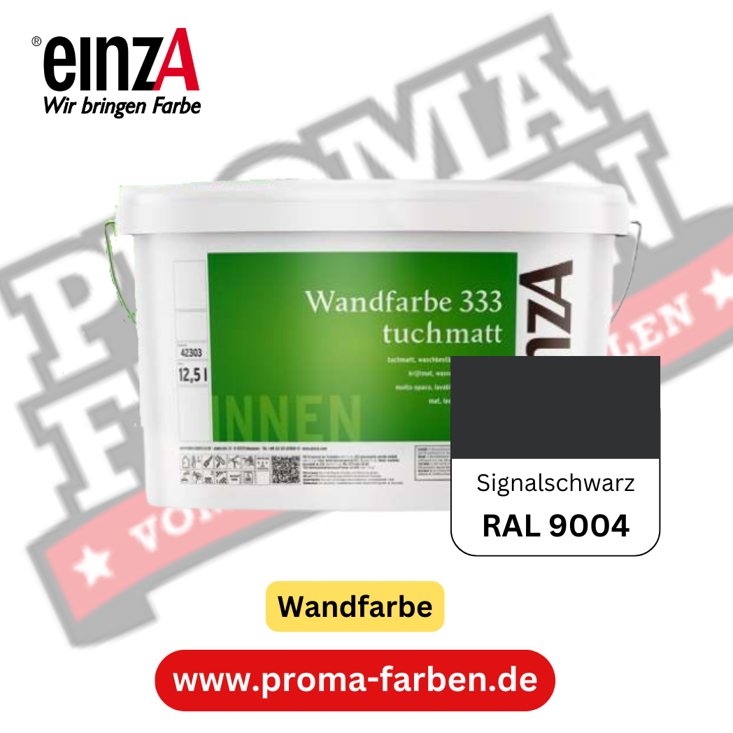 einzA Wandfarbe 333 RAL 9004 Signalschwarz