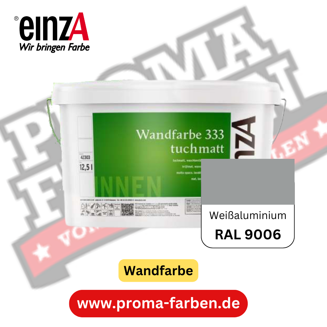 einzA Wandfarbe 333 RAL 9006 Weißaluminium