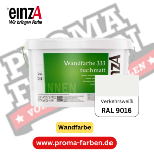 einzA Wandfarbe 333 RAL 9016 Verkehrsweiß online bestellen bei ProMa Farben